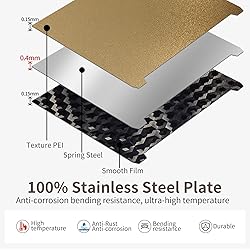 K2 Plus Build Plate, Double Sided PEH+PEI Printing
