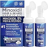 5% Minoxidil Foam for Men and Women, Minoxidil for Men Foam for Hair and Beard, Minoxidil for Women Hair Growth (4 Ounce)