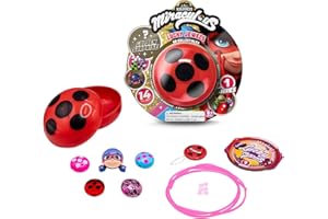 UPD Miraculous Ladybug Lucky Jewels Charm Bracelet, Necklace, Dangle & More! (Blind Box) - Collect All 68 Gems!