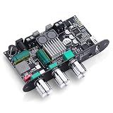 ZK-1001U Amp Bluetooth 5.3 Mono Amplifier Board with TWS, Mini Audio Amps with Boost for Home Outdoor DIY Speakers with 100W Power Output, Treble and Bass, Supports USB/AUX/BT Input, DC 9-24V