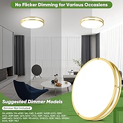 TOBUSA 16in 50W LED Flush Mount Ceiling Lights