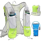 IX INOXTO Running Vest Hydration Backpack, Lightweight Running Backpack Hydration Pack with 1.6L Water Bladder Daypack for Trail Running Hiking Cycling Race Marathon for Women Men