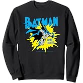 Batman Crime Fighter Hero Icon Vintage Comic Panel Sweatshirt