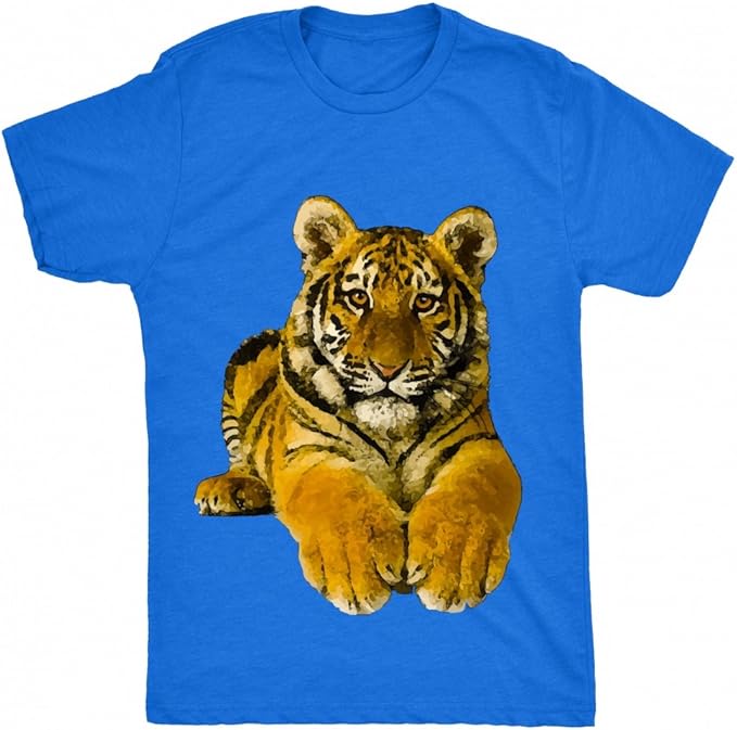 8TN Cute Tiger UnisexChildren T Shirt Amazon.co.uk Clothing