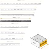 Emuca Set of 5 Pairs 10pcs Partial Extension Ball Bearing Runners 17mm x 310mm view 5