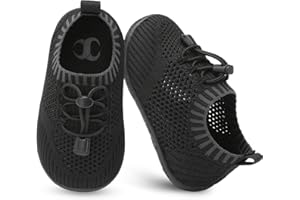 Scurtain Toddler Boys Girls Shoes Baby Slip on Sock Shoes Lightweight Casual Walking Sneakers