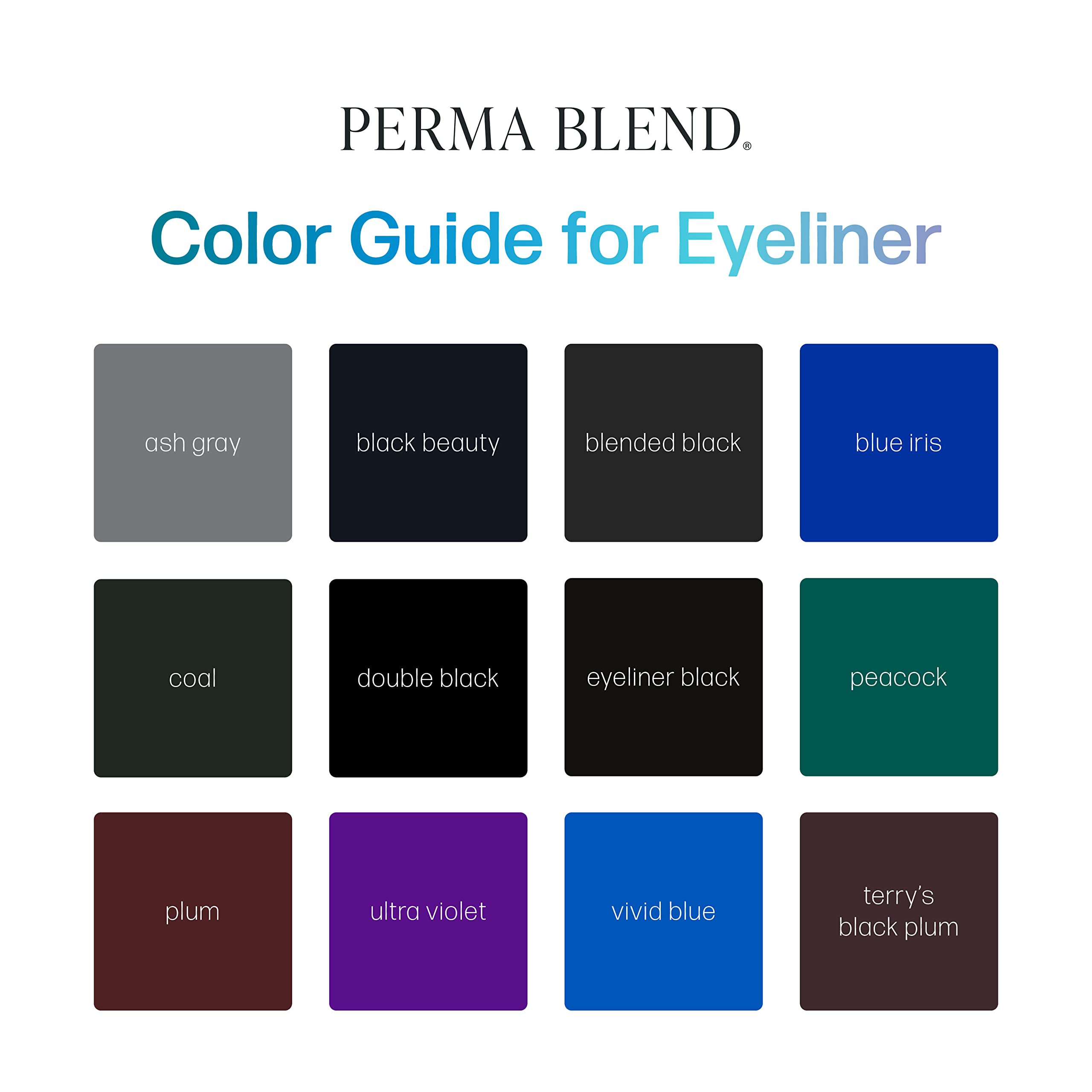 Perma Blend - Double Black - Microblading Ink for Permanent Eyeliner - Professional Tattoo Ink - Dark Carbon Based Black Tattoo Ink Makeup - Vegan (0.5 oz)