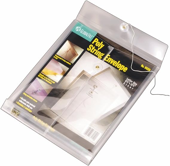 GlobeWeis/Pendaflex Poly Envelope, Letter Size, Top