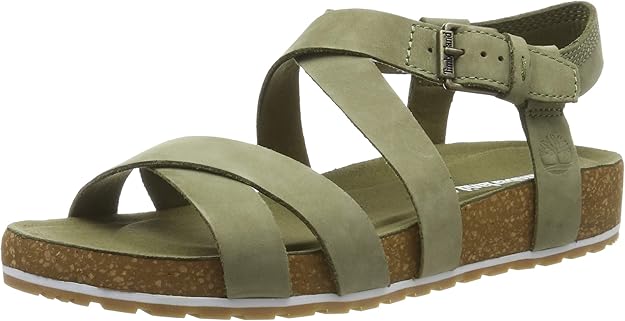 Amazon.com | Timberland Women's Malibu Waves Ankle Sandals, Green Olive Nubuck, 7.5 UK 41 EU 