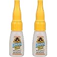 Gorilla Super Glue with Brush & Nozzle Applicator, 12 Gram, Clear, (Pack of 2)