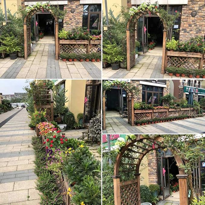 XLOO Garden Arch, Garden Arbor Abeto sobre Alto al Aire Libre ...