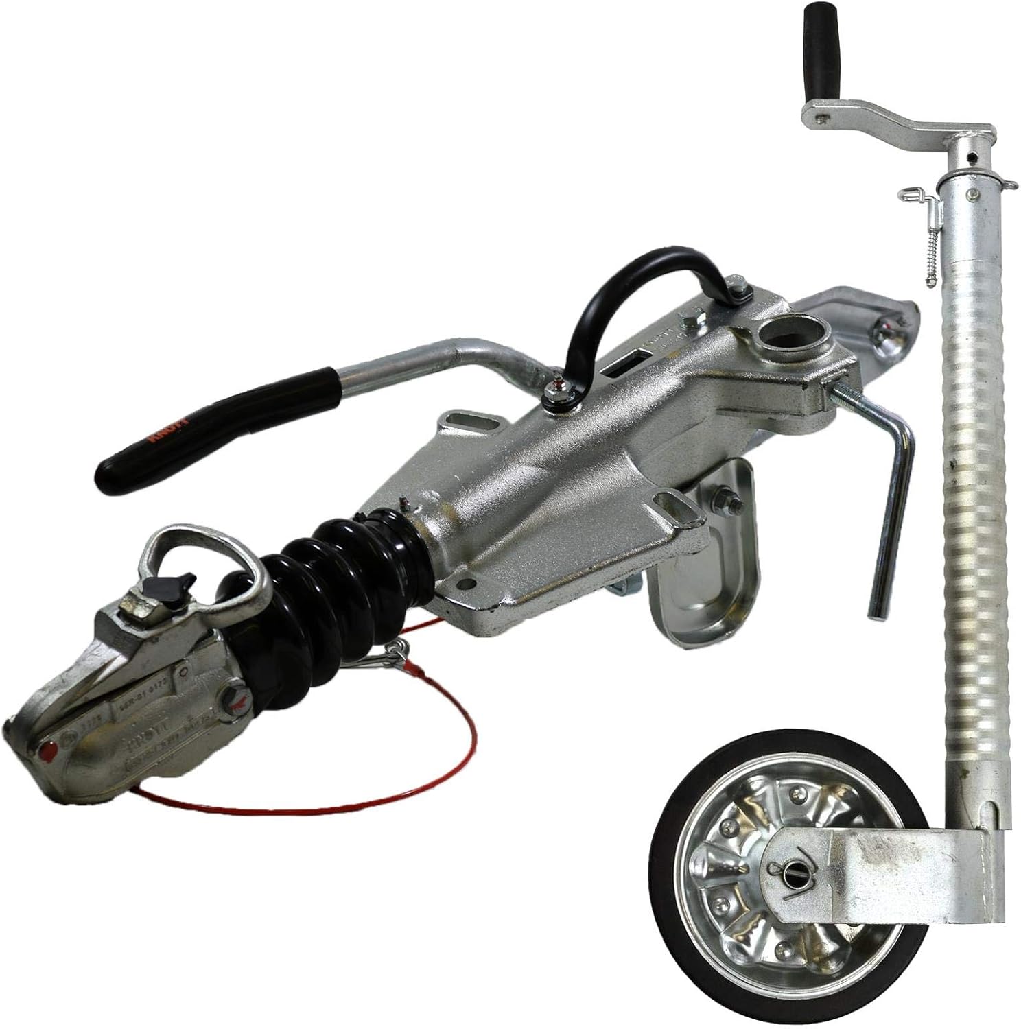 AB ToolsKnott Braked Hitch Coupling Jockey Wheel for Ifor Williams 2700kg Tipper Trailer TT85