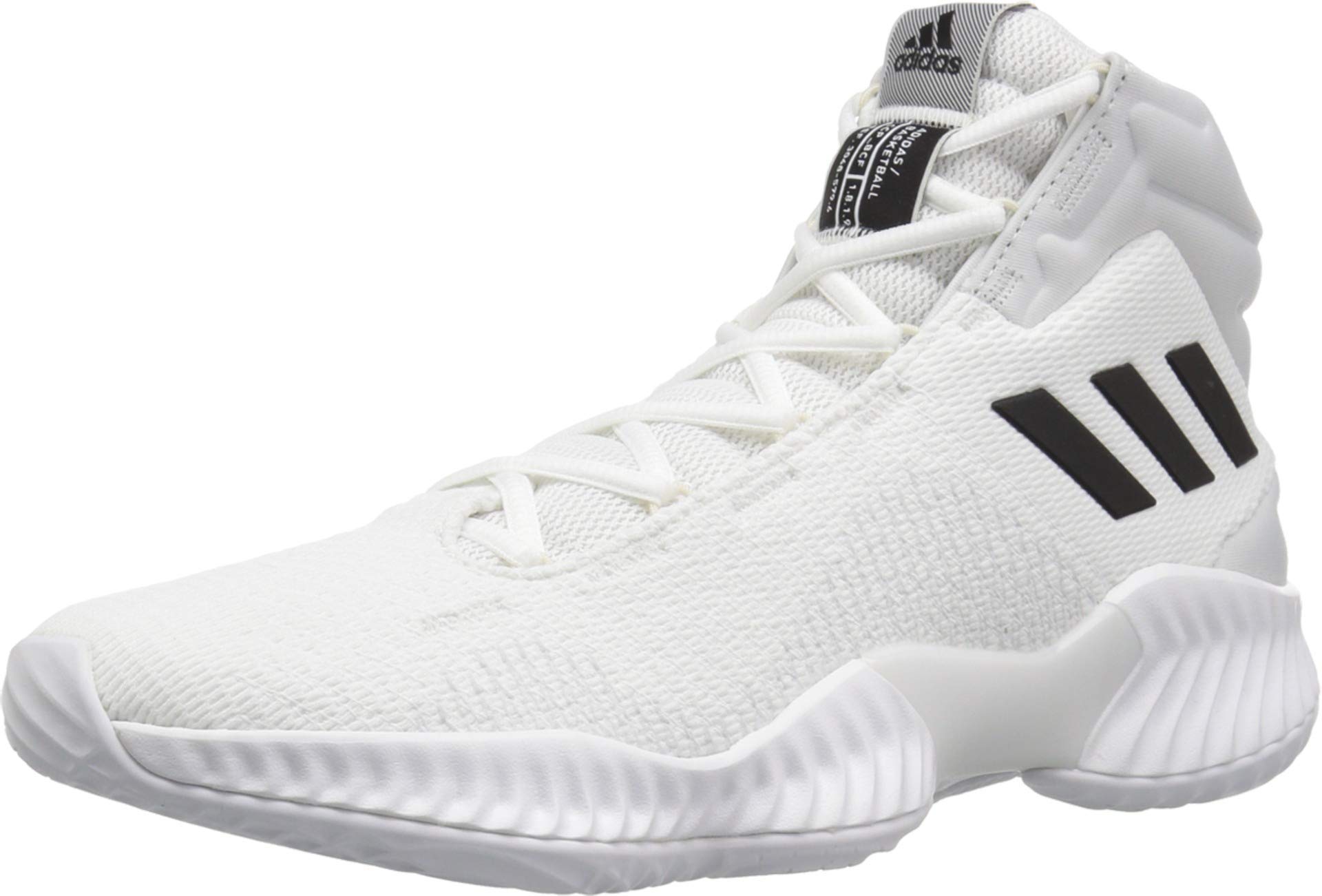 Adidas Men's Pro Bounce 2018 Basketball Shoe, White/Black/Crystal