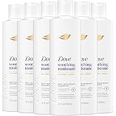 Dove Damage Therapy Derma Shampoo Soothing Moisture Pack of 6 for Flaky Scalp with Pyrithione Zinc and Almond Oil 12 Fl Oz