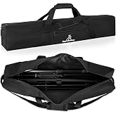 TORIBIO Tripod Carrying Case, 28x4.5x4.5in Heavy Duty Tripod Bag with Shoulder Straps and Handles, Multifunctional Monopod Case for Music Stand, Lights, Speakers, Cameras, Booms, Microphone Stands