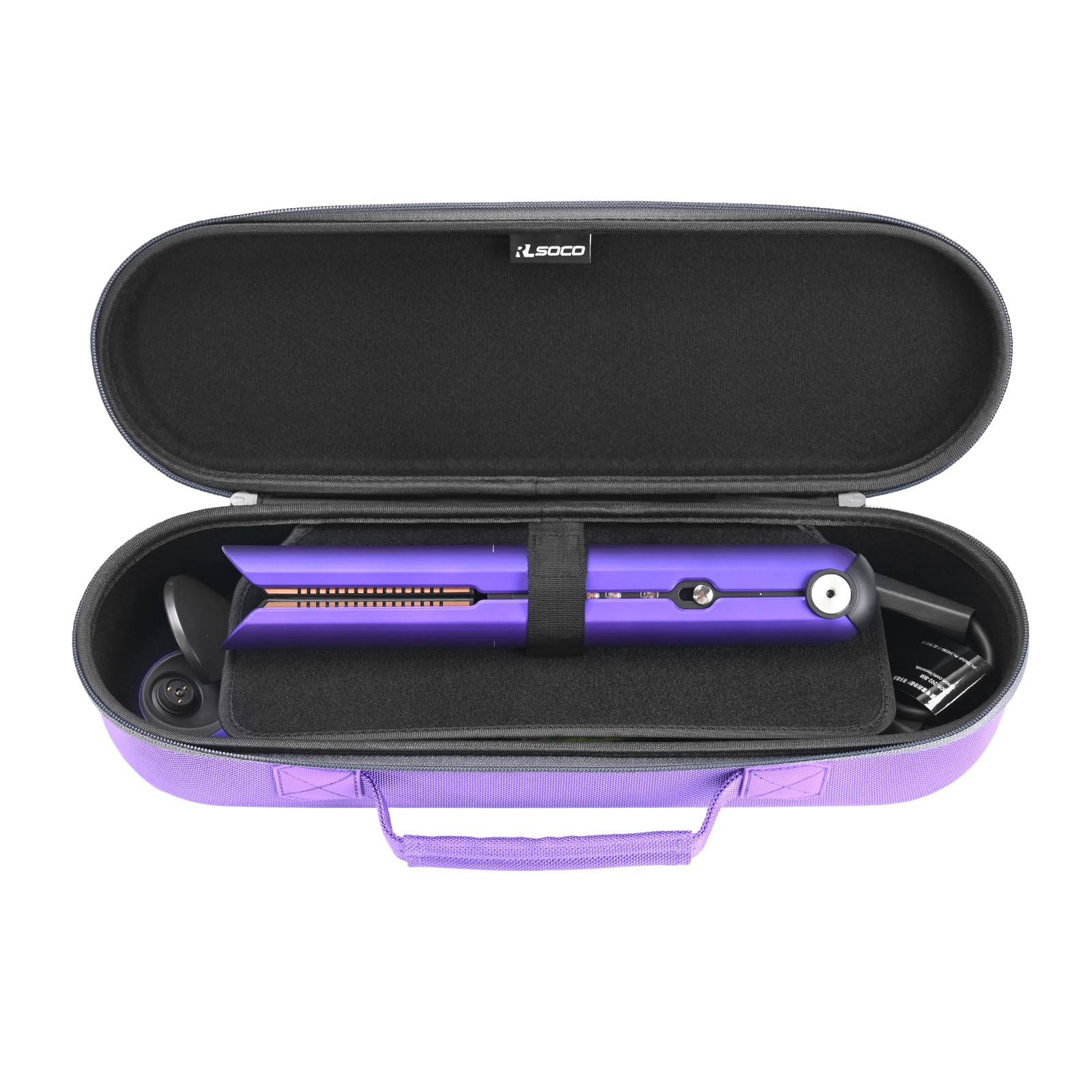 RLSOCO Travel Case for Dyson Airstrait Straightener & for Dyson Corrale Hair Straightener - Purple