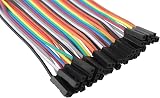 HALJIA 120pc 4inch Breadboard Jumper Wires M/M F/F M/F Arduino Projects view 3