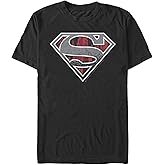 DC Comics Mens Superman Concrete Logo Short Sleeve Tee T-Shirt, Black, Large US
