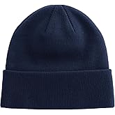 PHILIGHTS 100% Cotton Beanie Hat Knit Winter Hats for Women Men, Slouchy Beanies Cuffed Skull Cap Womens Warm Ski Hat