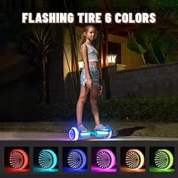 SIMATE Scooter, Colorful LED Light-Up