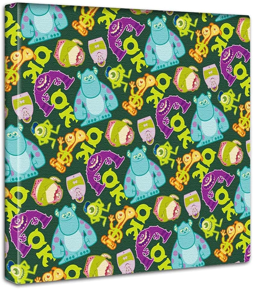 Amazon Co Jp モンスターズインク サリー アートパネル 30cm 30cm 日本製 ポスター おしゃれ インテリア 模様替え リビング 内装 マイク ポップ キャラクター ファブリックパネル Muc 0017 ホーム キッチン