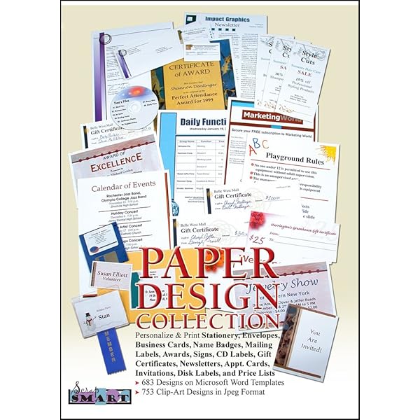 ScrapSMART - Paper Designs - Software Collection - Jpeg & Microsoft Word files for Mac [Download]
