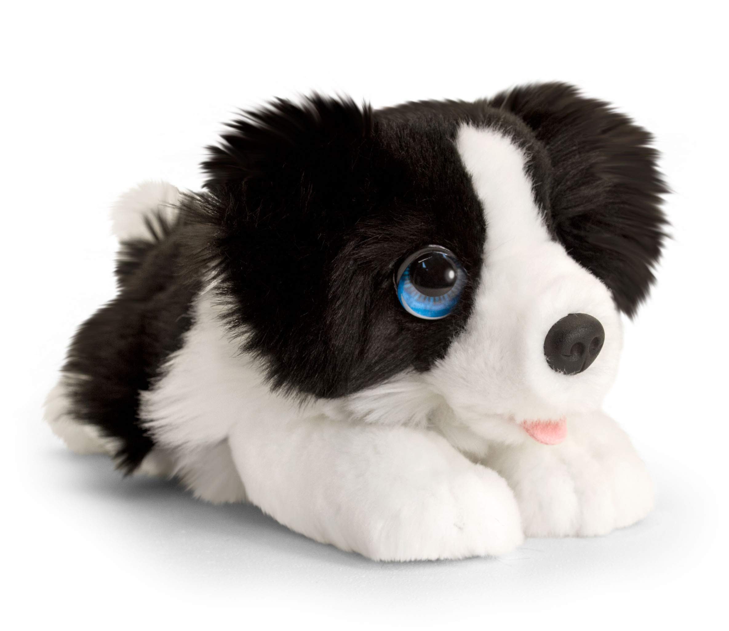 Lashuma Plush Dog Border Collie Keel Toys Cuddly Toy Black / White 25 cm