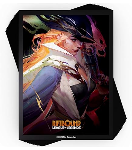 jinx card sleeves RIFTBOUND TCG: LEAGUE OF LEGENDS: SET 1 ORIGINS: JINX ART SLEEVES (100CT)