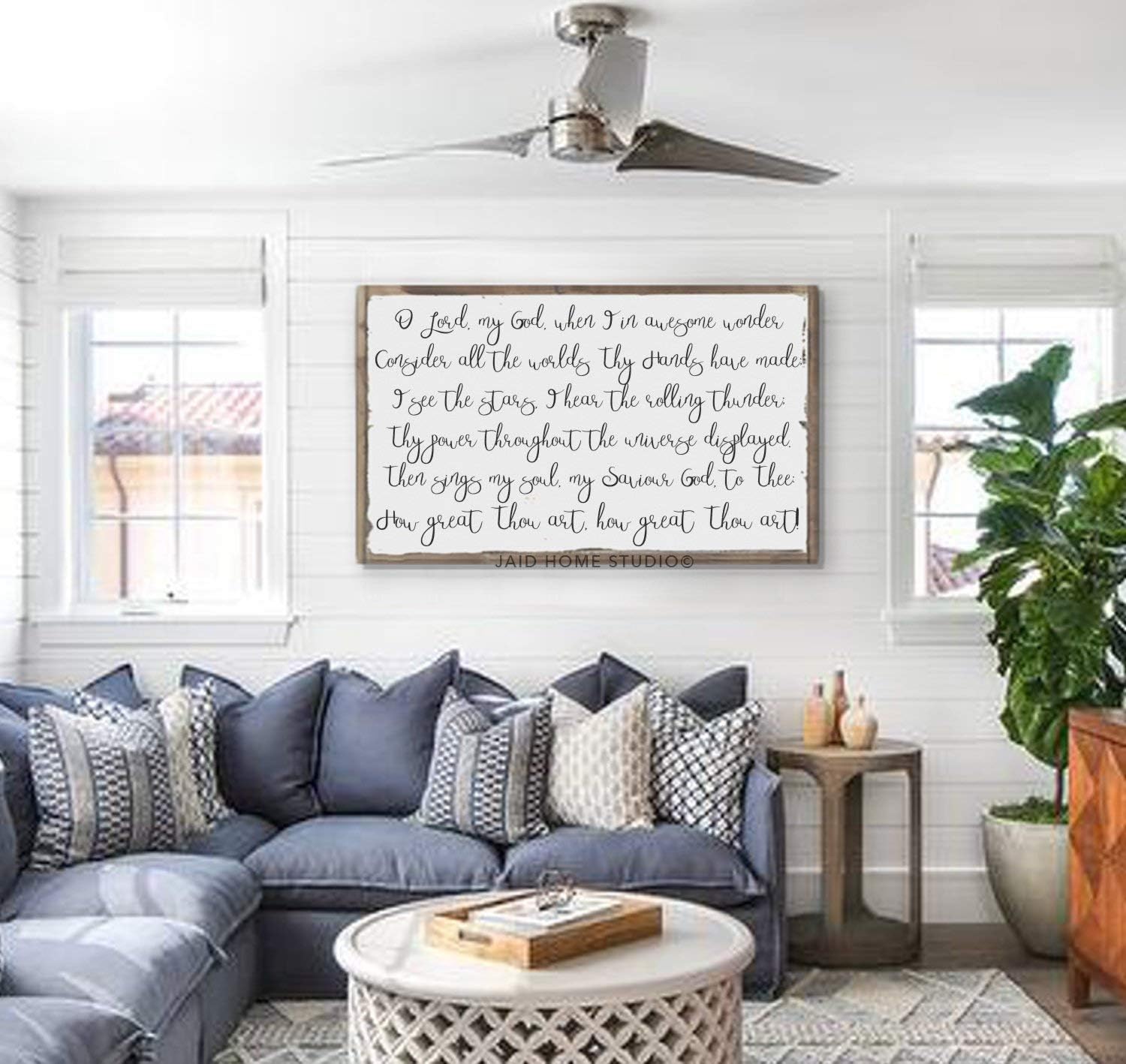 NicoleHu14 How Great Thou Art Then Sings My Soul How Great Thou Art Sign Then Sings My Soul Sign Hymn Sign Oversized Wall Art Large Wood Sign