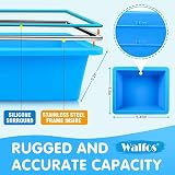 Walfos 2 Cup Silicone Freezing Tray with Lid 4 Pack Easy Meal Prep Storage view 3