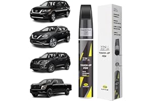 XNA Black/Magnetic Black Pearl(G41) for Nissan Touch Up Paint Pen, 2 in 1 Car Scratch Remover with Pen Tip and Brush, Exact Color-Matched for Car Paint Scratch Repair, Quick & Easy Fix Chips and Nicks