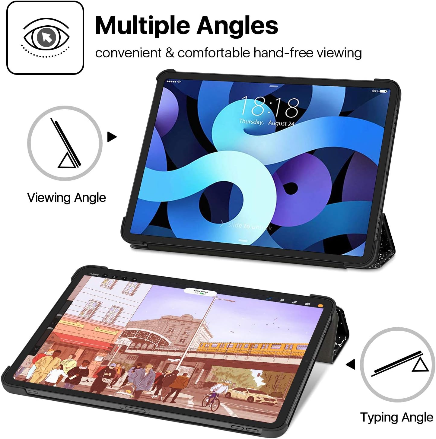 TNP iPad Air 4 Case for iPad Air 4th Generation 2020 Model, 10.9 inch, Thin and Lightweight Protective Case - Image 5