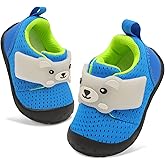 FEETCITY Baby Walking Shoes Wide Baby Shoes Boys Girls Infant Sneakers Crib Shoes Breathable Toddler Barefoot Shoes Slip On Shoes