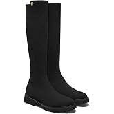 VIVAIA Filipa Women's Stretchy Wool Knee High Boots, Round Toe Lug Sole Water Repellent Warm Winter Boots for Women Dress