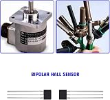 YINETTECH 12Pcs SS41F Bipolar Hall Effect Sensor TO-92S 3-Pin Motor Detector view 2