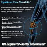 NEENCA Knee Brace Compression Sleeve with Patella Gel Pads Side Stabilizers view 4
