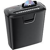 Bonsaii Paper Shredder for Home Use, 8-Sheet StripCut Home Office Shredder, CD/Credit Card Shredder Machine with Overheat Pro