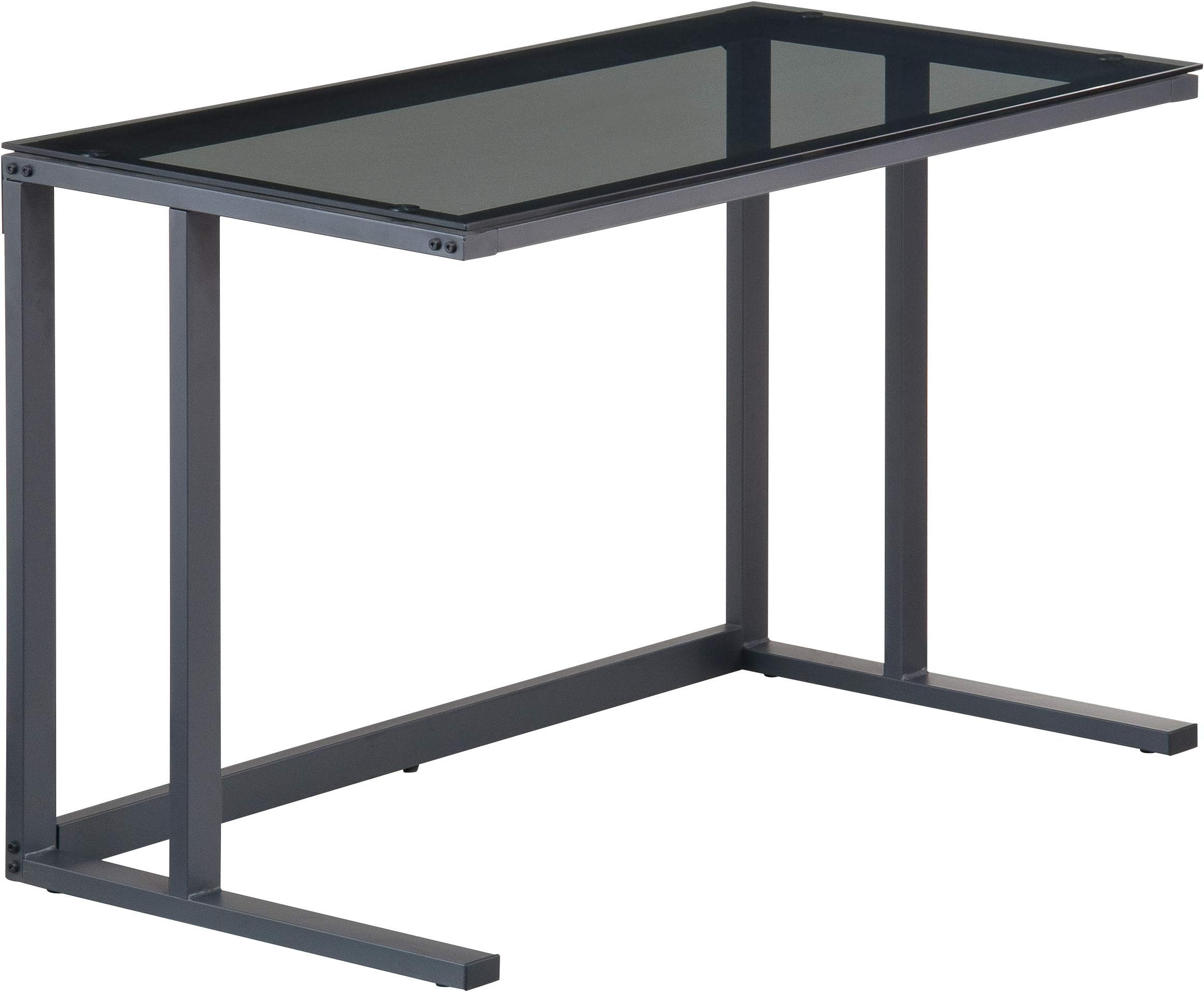 AlphasonAW53385 Air Black framed and smoked glass Desk Black 770x1000x600mm