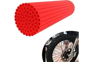JFG RACING Bike Spoke Covers,Universal 72Pcs Dirt Bike Spoke Skins Wheel Wraps for 8"-21" Rims for Dirt Pit Bike Motorcycle B