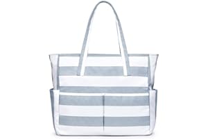 oscaurt Beach Bags for Women Large Waterproof Sandproof Beach Tote Swim Pool Bag with Zipper for Travel Vacation Essentials