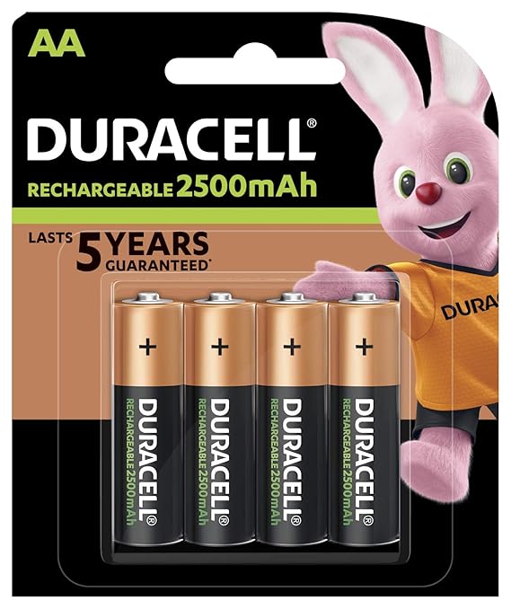 Duracell 2500mAh Pre Charged Rechargeable AA Batteries Amazon.in