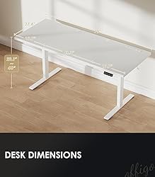 OffiGo Electric Standing Desk with 3-Piece