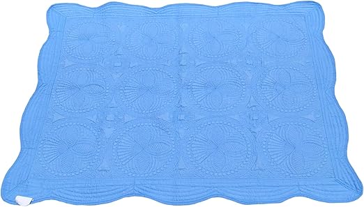 blue crib blanket