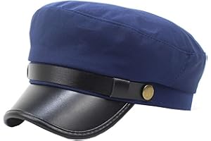 Brcus Mens Womens Newsboy Cap Yacht Captain Sailor Hat Cabbie Baker Boy Peaked Beret