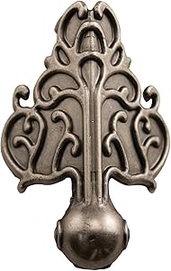 Foundations Metal Box Feet by Tim Holtz Idea-ology, 4 Feet per pack, 1-1/2 x 2 Inches, Antique Nickel Finish, TH92821