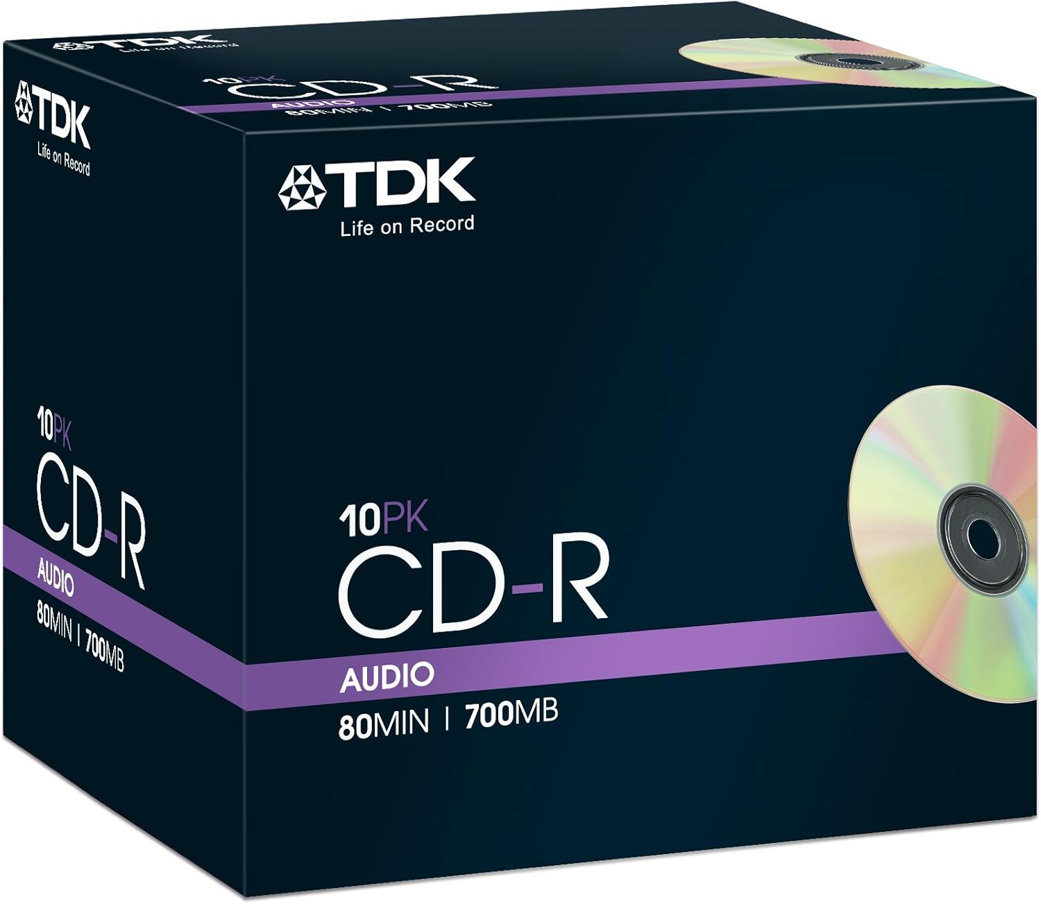 TDK CD-R Audio 10 x CD-R 700 Mo ( 80 min ) boîtier CD support de ...