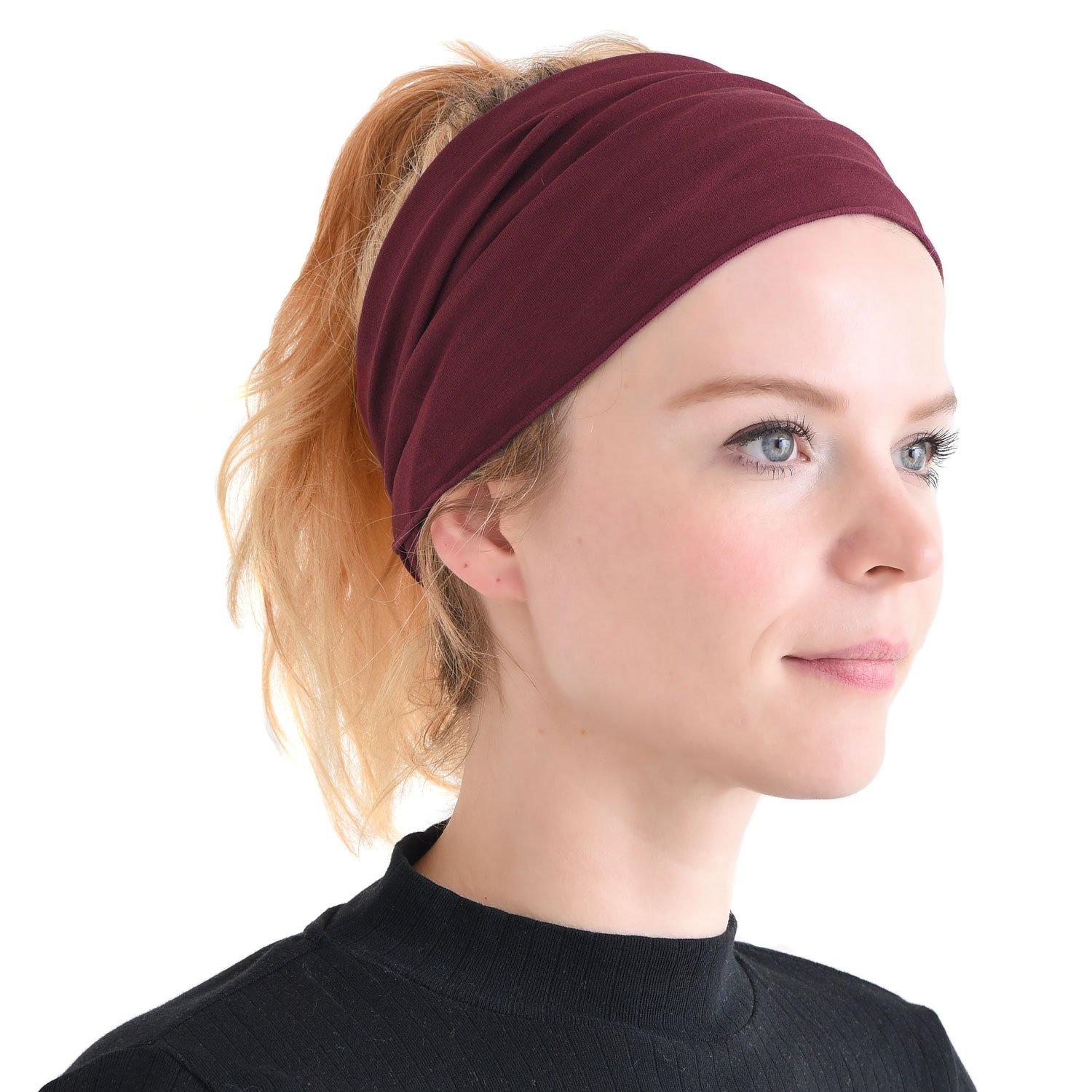 CHARM Casualbox Mens Womens Elastic Bandana Headband Japanese Long