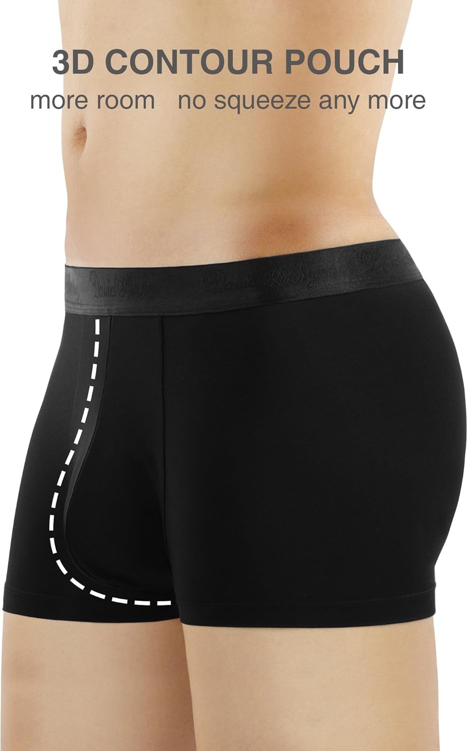 DAVID ARCHY Men's Underwear Ultra Soft Micro Modal Trunks Boxer Briefs with Fly Boxer Shorts in 3 or 4 Pack at  Men’s Clothing store