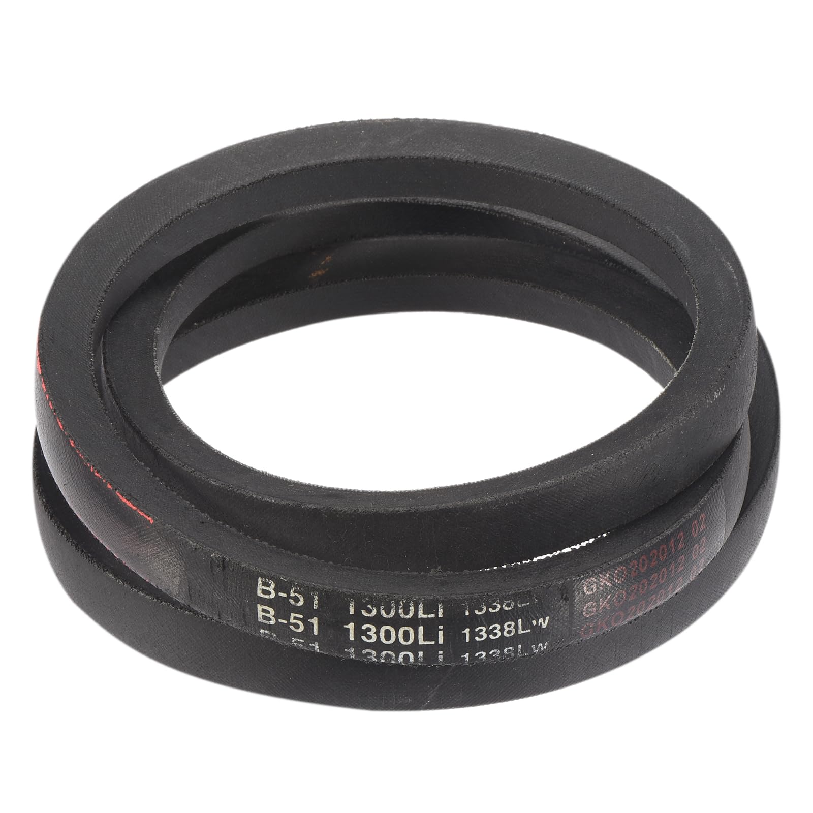 Photo 1 of uxcell 3 Pack B51 Classic Wrapped V-Belt, 54" Outside Circumference Wrapped Industrial Rubber V-Belt B Profile V-Belt for Industrial Machinery Equipment, Black