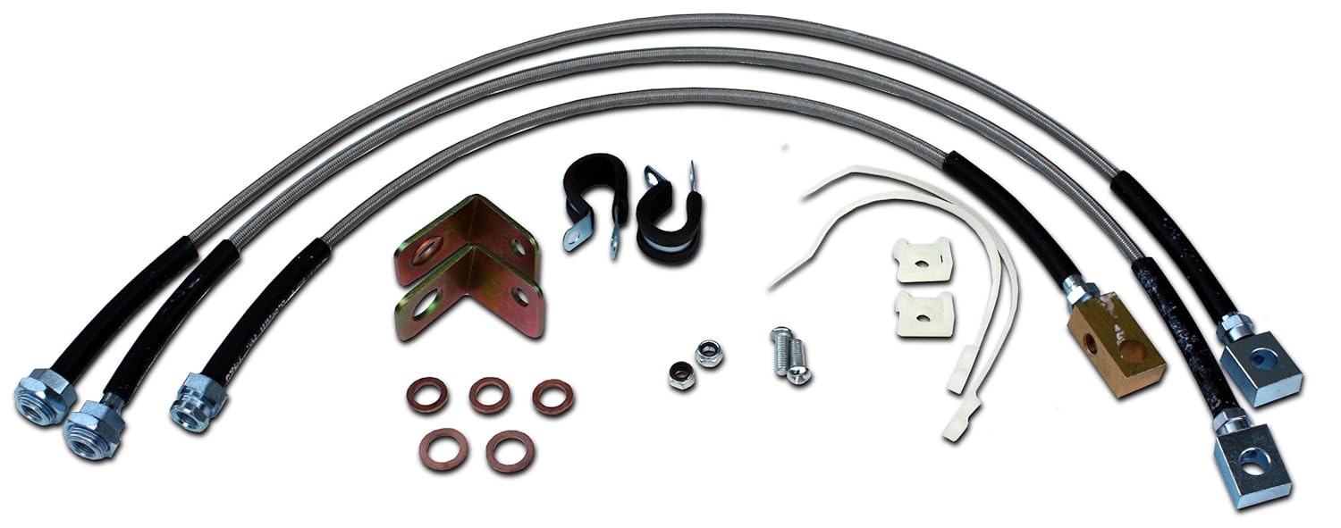 Stainless Steel Extended Brake Line Kit Fits Jeep Wrangler TJ Brake